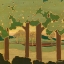 Picture of ARTS AND CRAFTS LANDSCAPE II