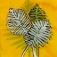 Picture of GOLD BATIK BOTANICAL III