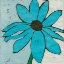 Picture of TURQUOISE BATIK BOTANICAL I