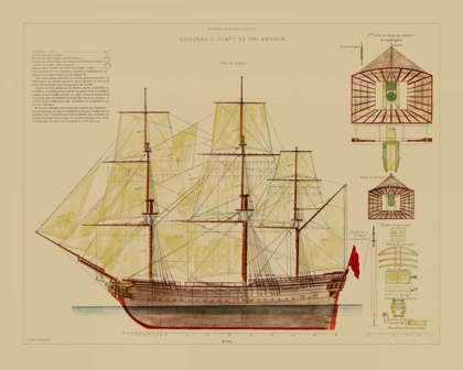 Picture of ANTIQUE SHIP PLAN VIII
