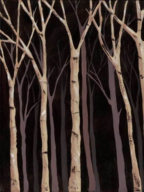 Picture of MIDNIGHT BIRCHES I