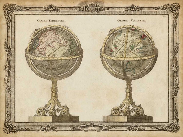 Picture of TERRESTRIAL AND CELESTIAL GLOBES