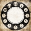 Picture of ROTTERY CLOCK BLACK