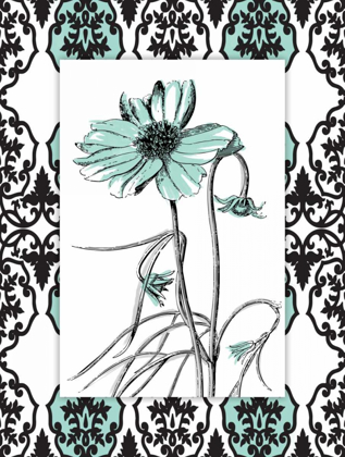 Picture of SIMPLE FLORAL TEAL