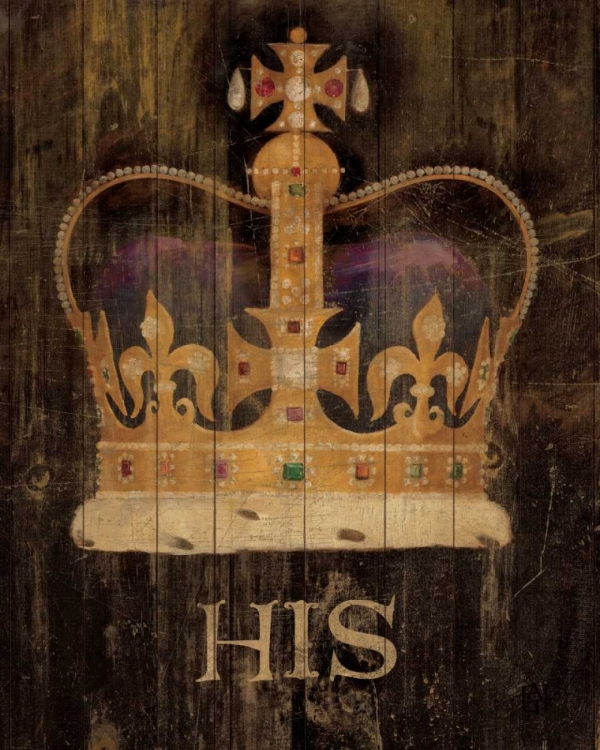 Picture of HIS MAJESTYS CROWN WITH WORD