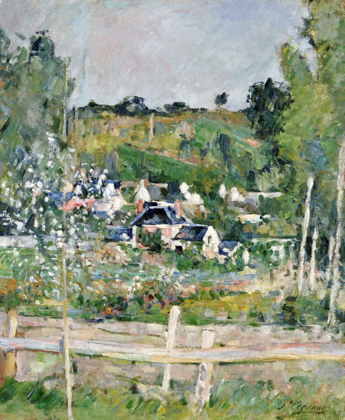 Picture of A VIEW OF AUVERS-SUR-OISE; THE FENCE