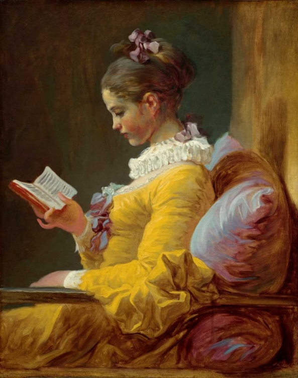 Picture of YOUNG GIRL READING