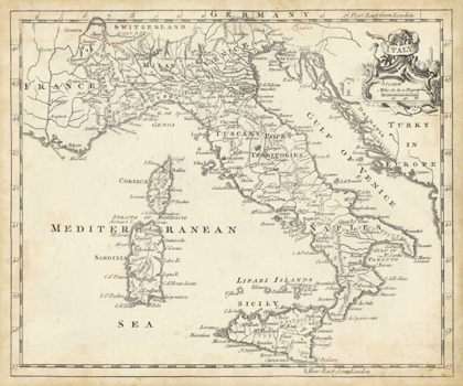 Picture of MAP OF ITALY