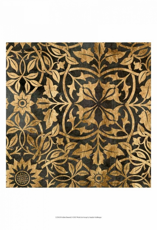 Picture of GOLDEN DAMASK I