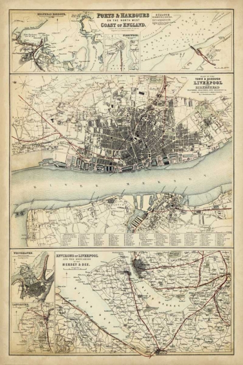 Picture of MAP OF THE COAST OF ENGLAND IV