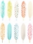 Picture of FEATHER PATTERNS I