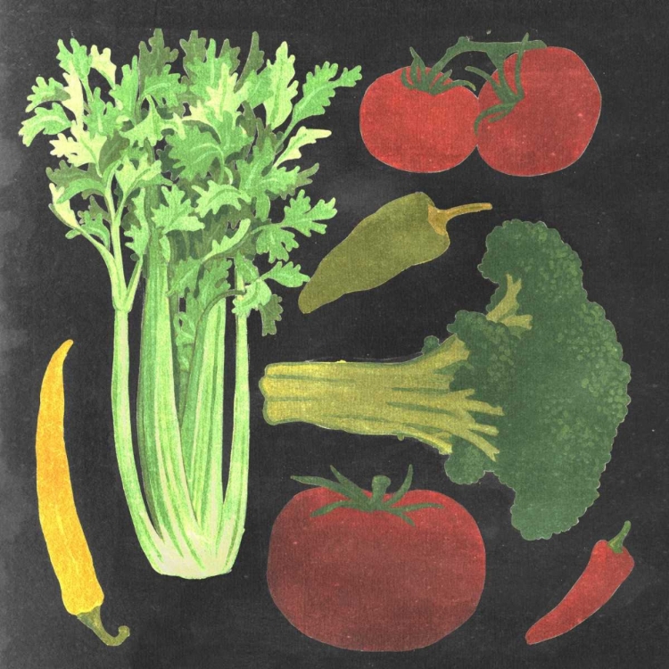 Picture of BLACKBOARD VEGGIES III