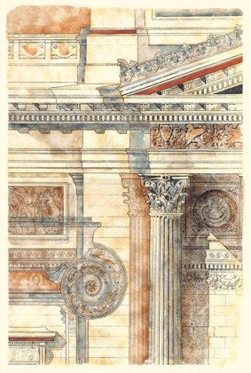 Picture of CLASSICAL ARCHITECTURE II GOLD