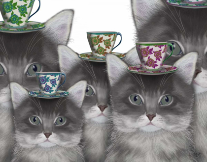 Picture of CAT FAMILY TEA PARTY