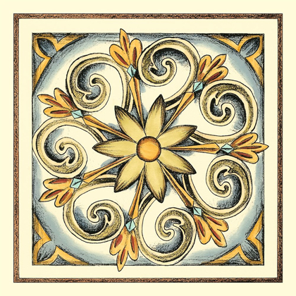 Picture of CRACKLED CLOISONNE TILE II