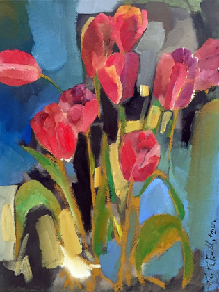 Picture of PAINTERLY TULIPS II