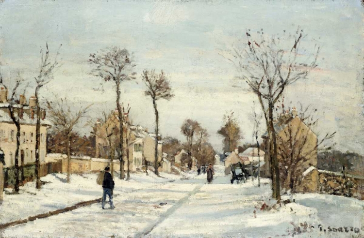 Picture of SNOWY ROAD, LOUVECIENNES