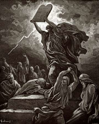 Picture of MOSES BREAKING THE TABLETS OF THE LAW