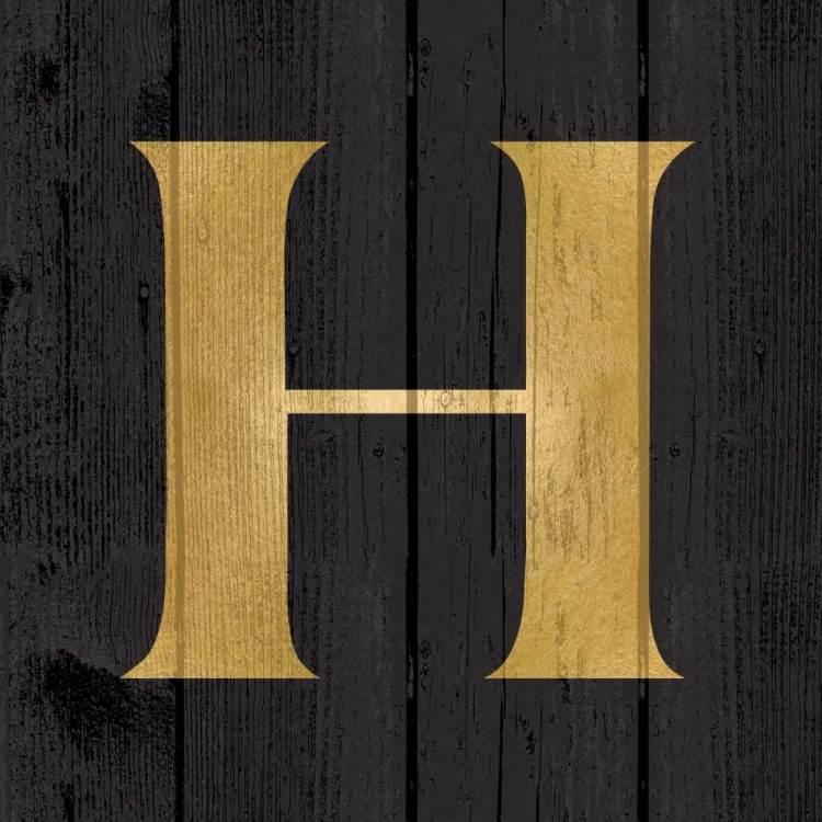 Picture of GOLD ALPHABET H