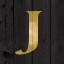 Picture of GOLD ALPHABET J