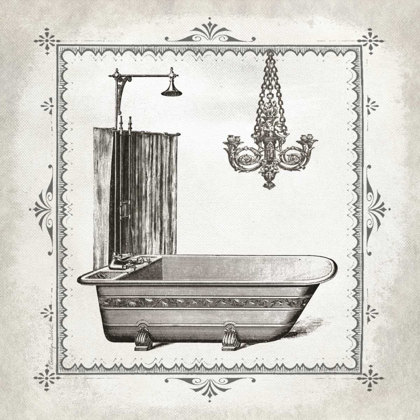 Picture of TUB AND CHANDELIER I