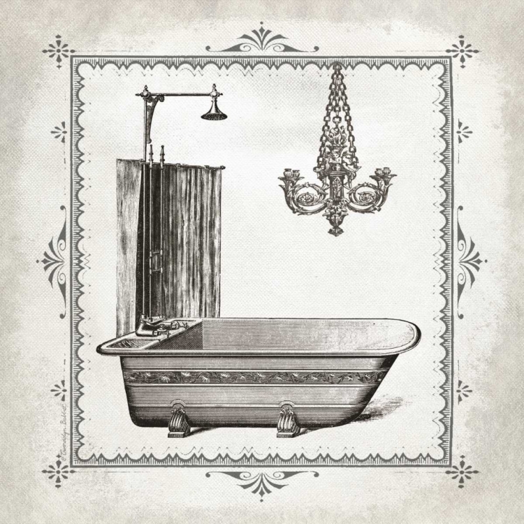 Picture of TUB AND CHANDELIER I