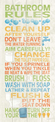 Picture of BATHROOM RULES II