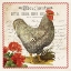 Picture of GERANIUMS AND ROOSTER