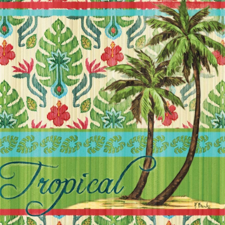 Picture of TROPICAL IKAT PALM II