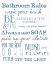 Picture of BATHROOM RULES WHITE