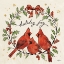 Picture of CHRISTMAS LOVEBIRDS XI