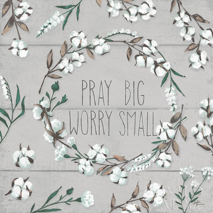 Picture of BLESSED VI GRAY PRAY BIG WORRY SMALL