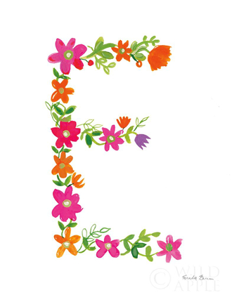 Picture of FLORAL ALPHABET LETTER V