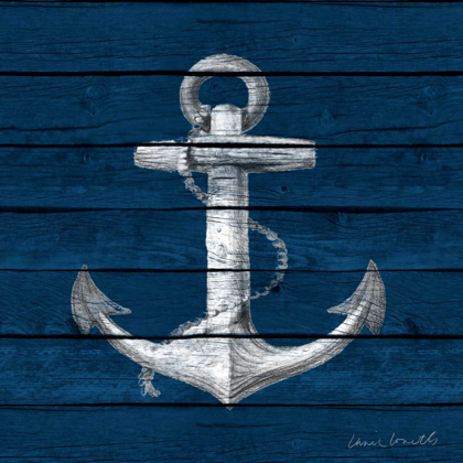 Picture of ANCHOR ON BLUE WOOD