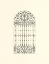 Picture of B-W WROUGHT IRON GATE III
