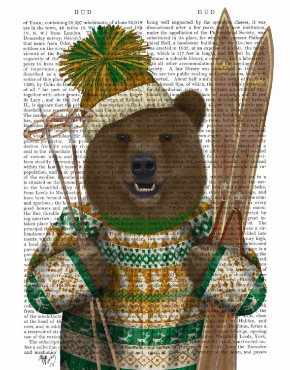 Picture of BEAR IN CHRISTMAS SWEATER