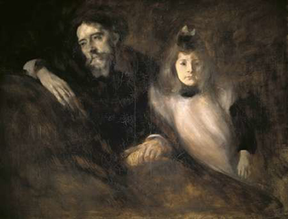Picture of ALPHONSE DAUDET AND HIS DAUGHTER
