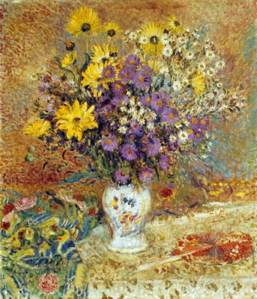 Picture of A VASE OF FLOWERS