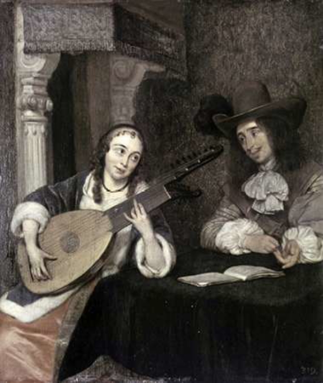 Picture of WOMAN PLAYING THE LUTE