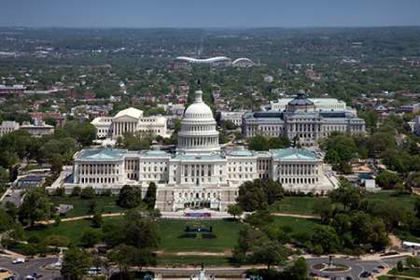 Picture of AERIAL VIEW, UNITED STATES CAPITOL BUILDING, WASHINGTON, D.C.