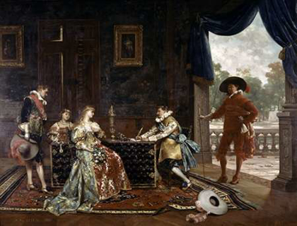 Picture of SIGNING A MARRIAGE CONTRACT AT COURT OF LOUIS XIV