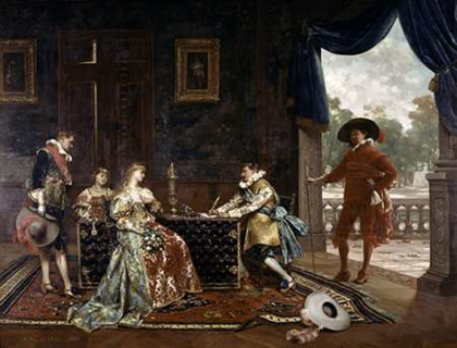Picture of SIGNING A MARRIAGE CONTRACT AT COURT OF LOUIS XIV