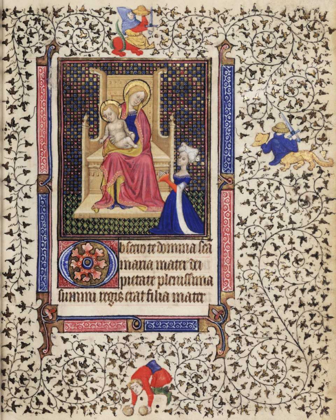 Picture of A WOMAN IN PRAYER BEFORE THE VIRGIN AND CHILD