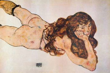 Picture of LYING NUDE 1917