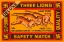Picture of THREE LIONS SAFETY MATCH