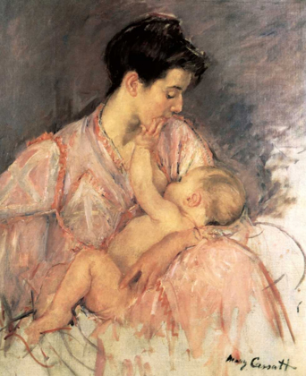 Picture of SKETCH FOR MOTHER JEANNE NURSING HER BABY 1906