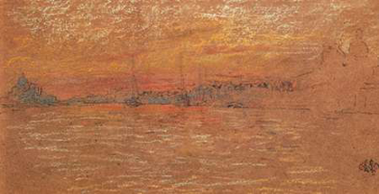 Picture of THE RIVA SUNSET RED AND GOLD 1880