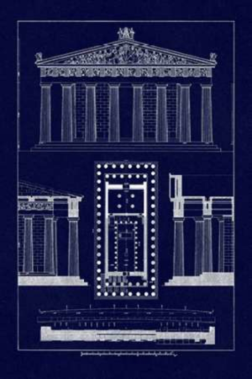 Picture of THE PARTHENON AT ATHENS (BLUEPRINT)