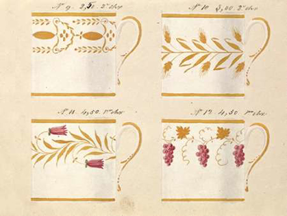 Picture of QUATRE TASSES, MODELES: 9,10,11 ET 12, CA. 1800-1820