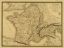 Picture of CARTE GENERALE DES GAULES, 1821 - TEA STAINED